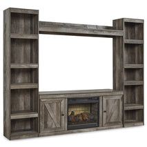 Wynnlow 4-Piece Entertainment Center with Electric Fireplace (EW0440W8)