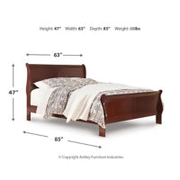 Alisdair Queen Sleigh Bed with Mattress(PKG008837 )