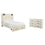 Cambeck King Panel Bed with 2 Storage Drawers with Dresser