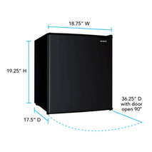AVANTI 1.6 Cu. Ft. Mini Ref Black (RM16J1B)