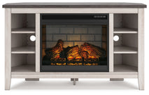 Dorrinson Corner TV Stand with Electric Fireplace (W287W6)