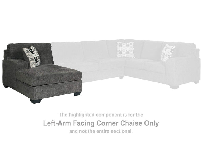 Ballinasloe 3-Piece Sectional with Ottoman