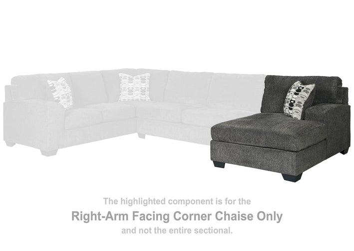 Ballinasloe 3-Piece Sectional with Ottoman