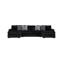 Midnight-Madness 3-Piece Sectional with Ottoman