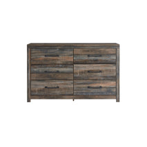 Wynnlow King Crossbuck Panel Bed with Dresser