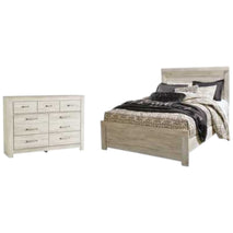 Bellaby King Crossbuck Panel Bed with Dresser