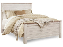 Willowton Queen Panel Bed with Mattress(PKG008835)