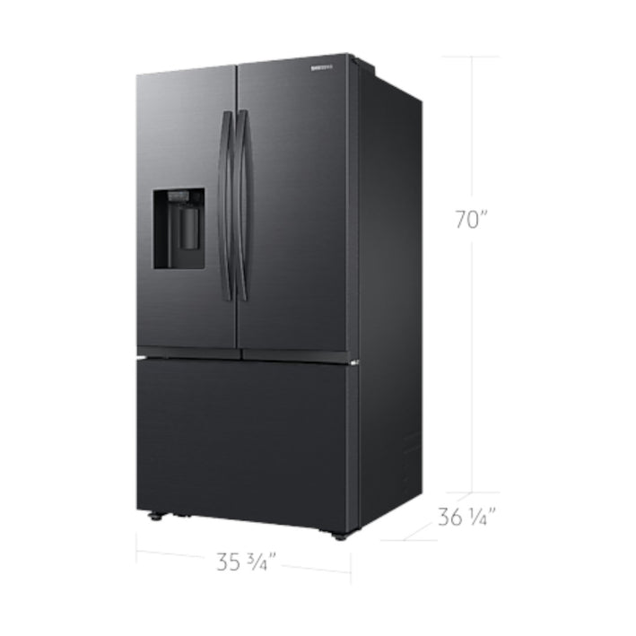 SAMSUNG 32 Cu. Ft. 3D FD Fridge Matte Bl (RF32CG5400MTAA)