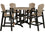 Fairen Trail Outdoor Bar Table and 4 Barstools (PKG009513)