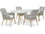 Seton Creek Outdoor Dining Table and 4 Chairs (PKG016266)